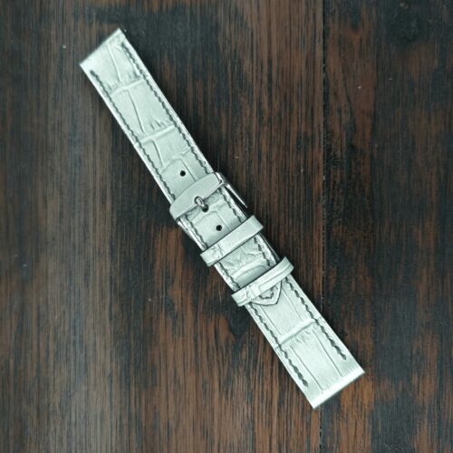 Bracelet de montre cuir de croco